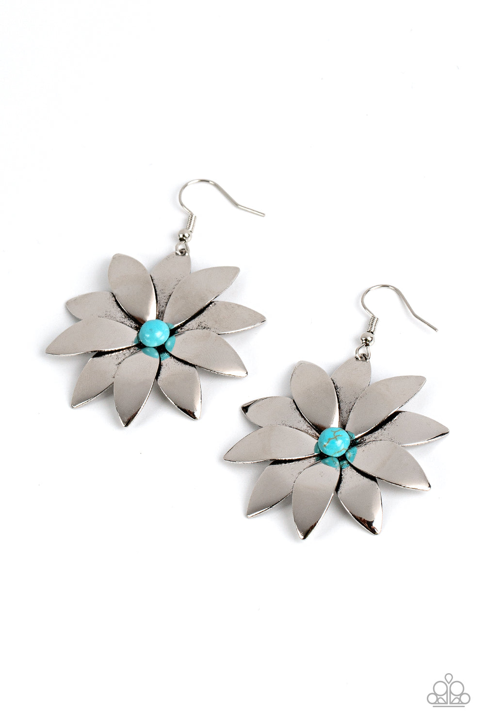 Pinwheel Prairies - Blue earrings