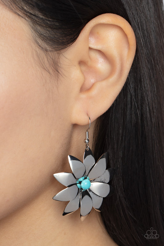 Pinwheel Prairies - Blue earrings