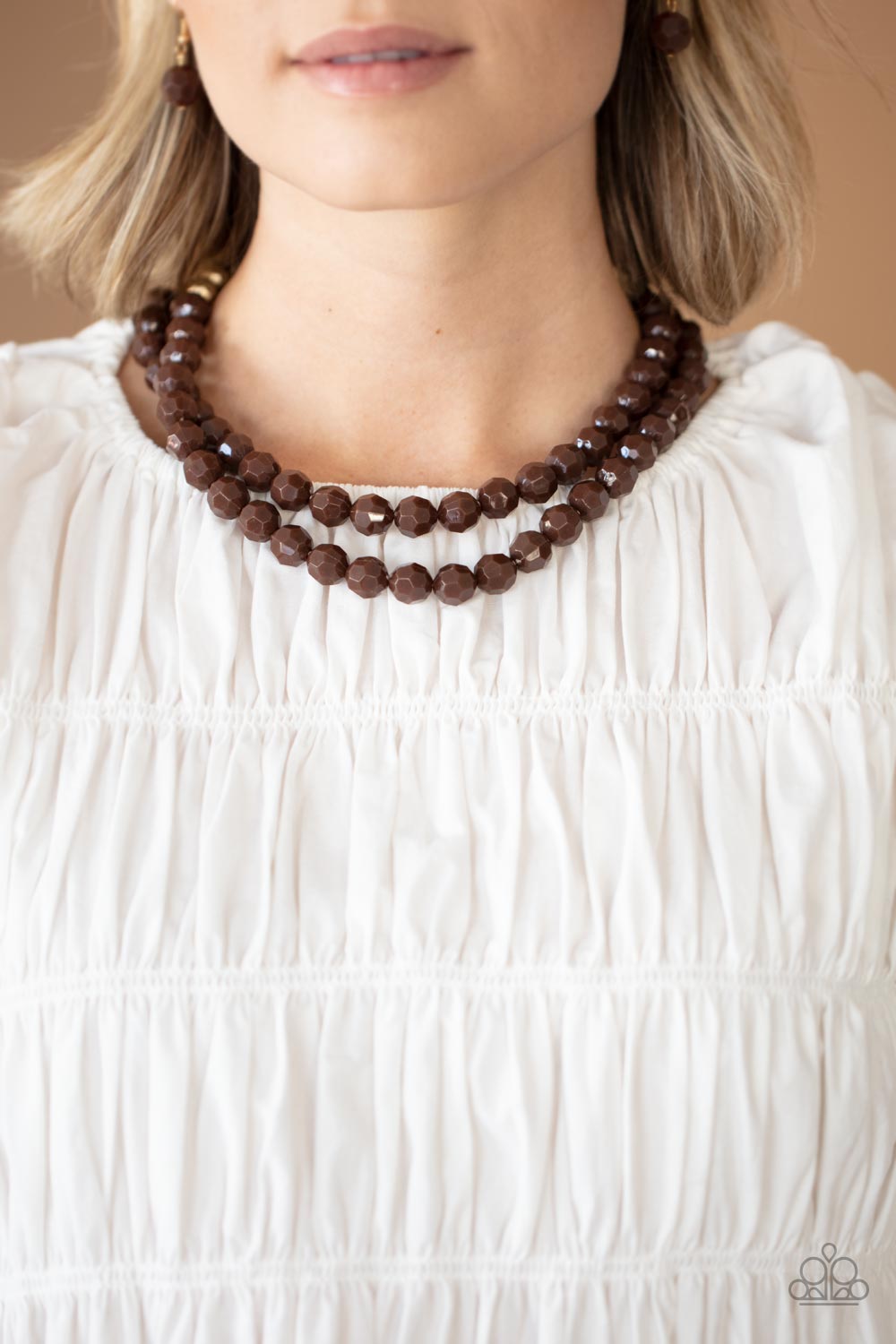 Greco Getaway - Brown necklace