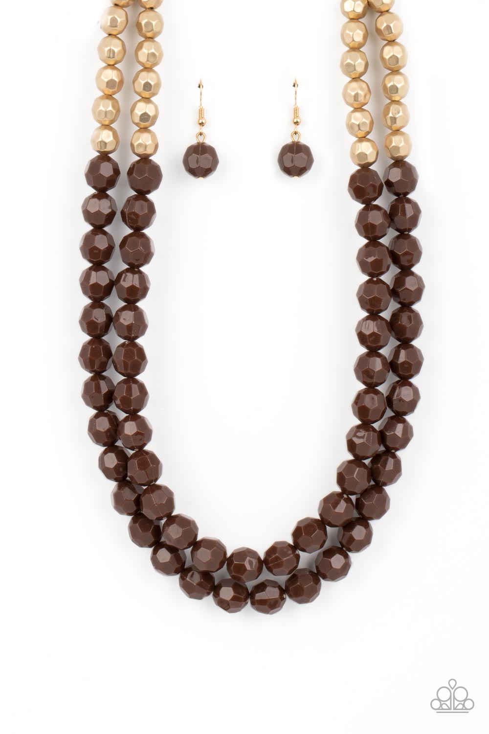 Greco Getaway - Brown necklace