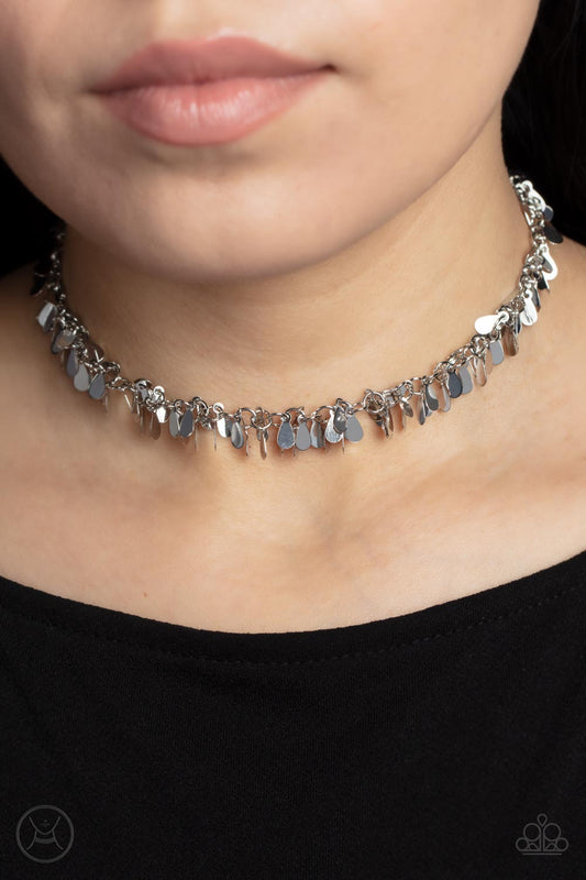 Surreal Shimmer - Silver necklace