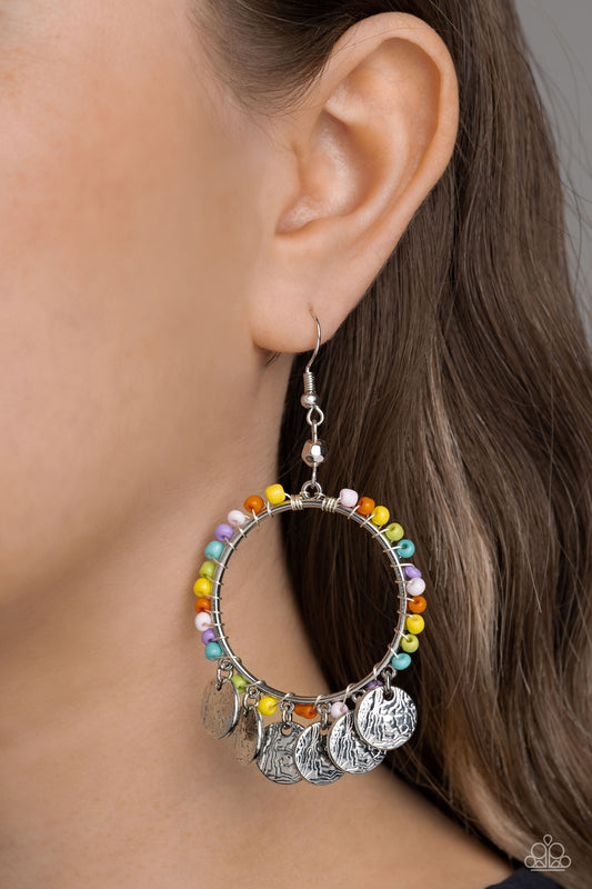 Bohemian Beach Blast - Multi earrings