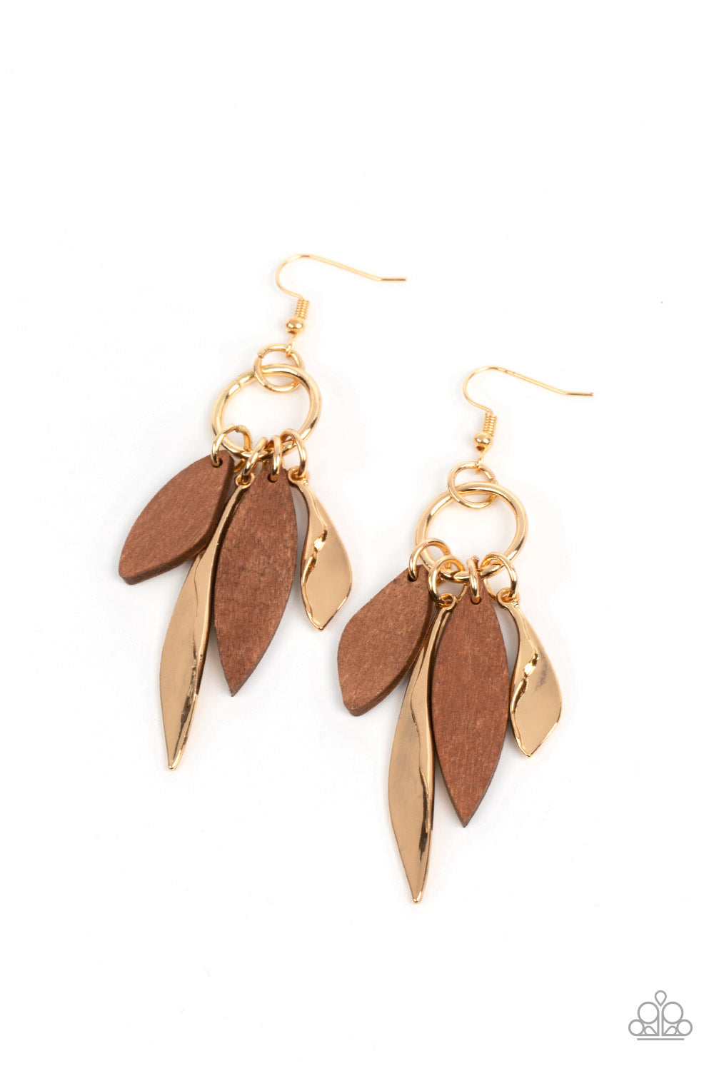 Primal Palette - Gold earrings