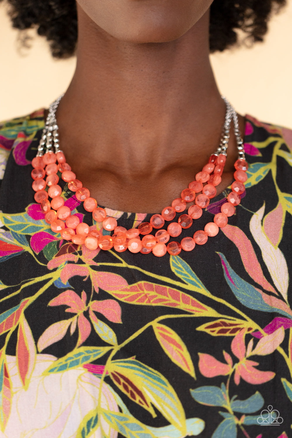 Pacific Picnic - Orange necklace