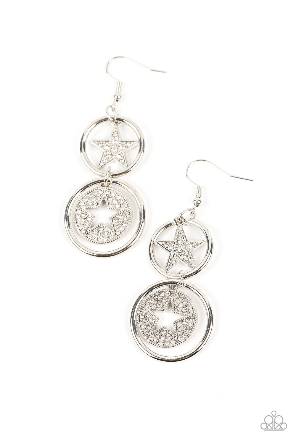 Liberty and SPARKLE for All - White earrings