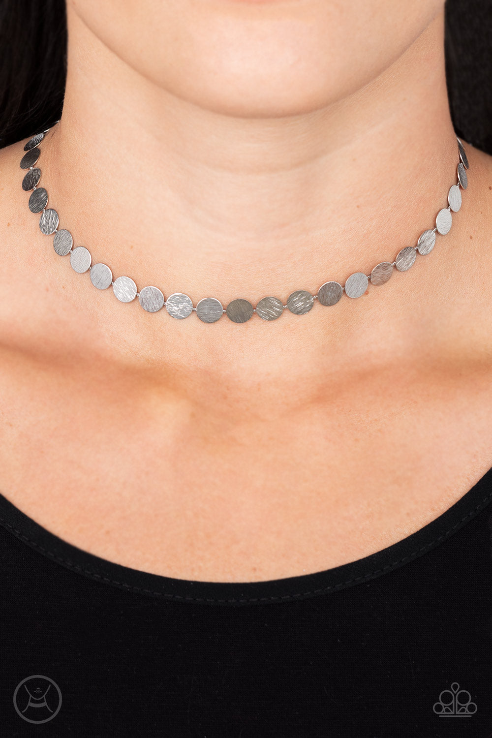 Flash Mob Flicker - Silver necklace