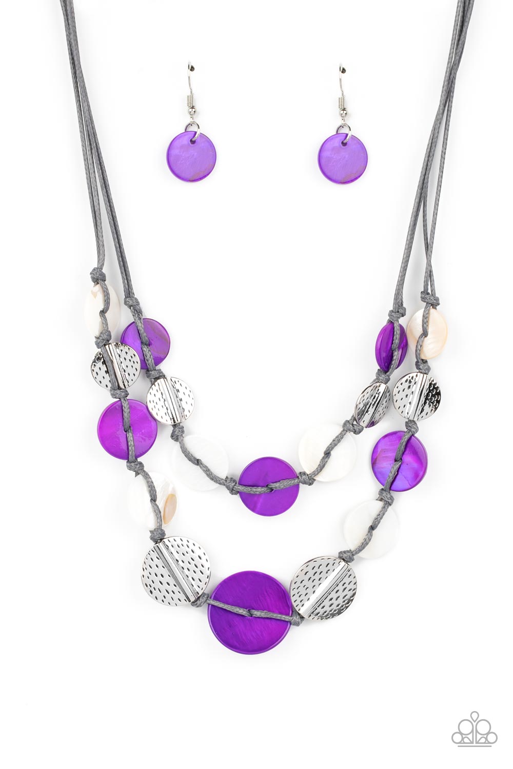 Barefoot Beaches - Purple necklace