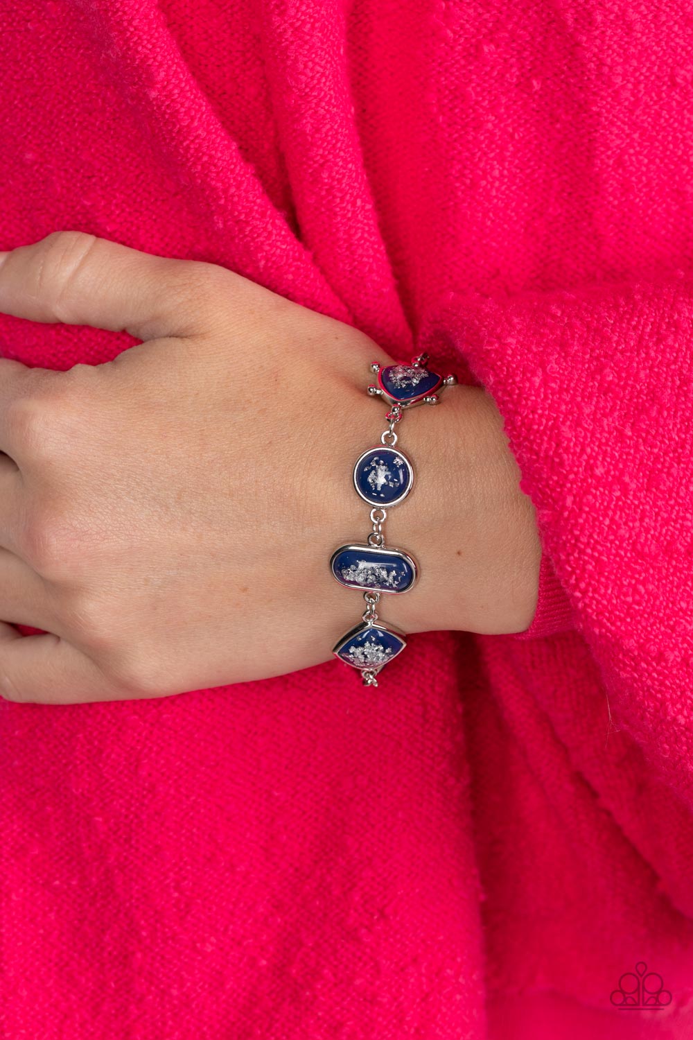 Speckled Shimmer - Blue bracelet