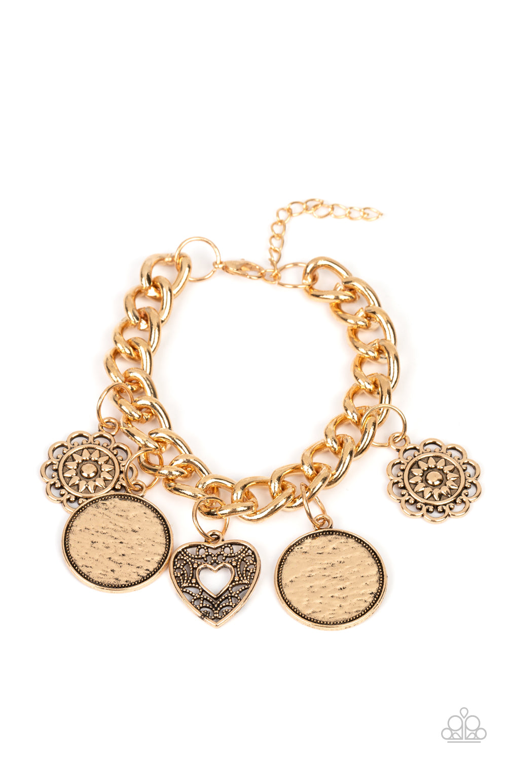 Complete CHARM-ony - Gold bracelet