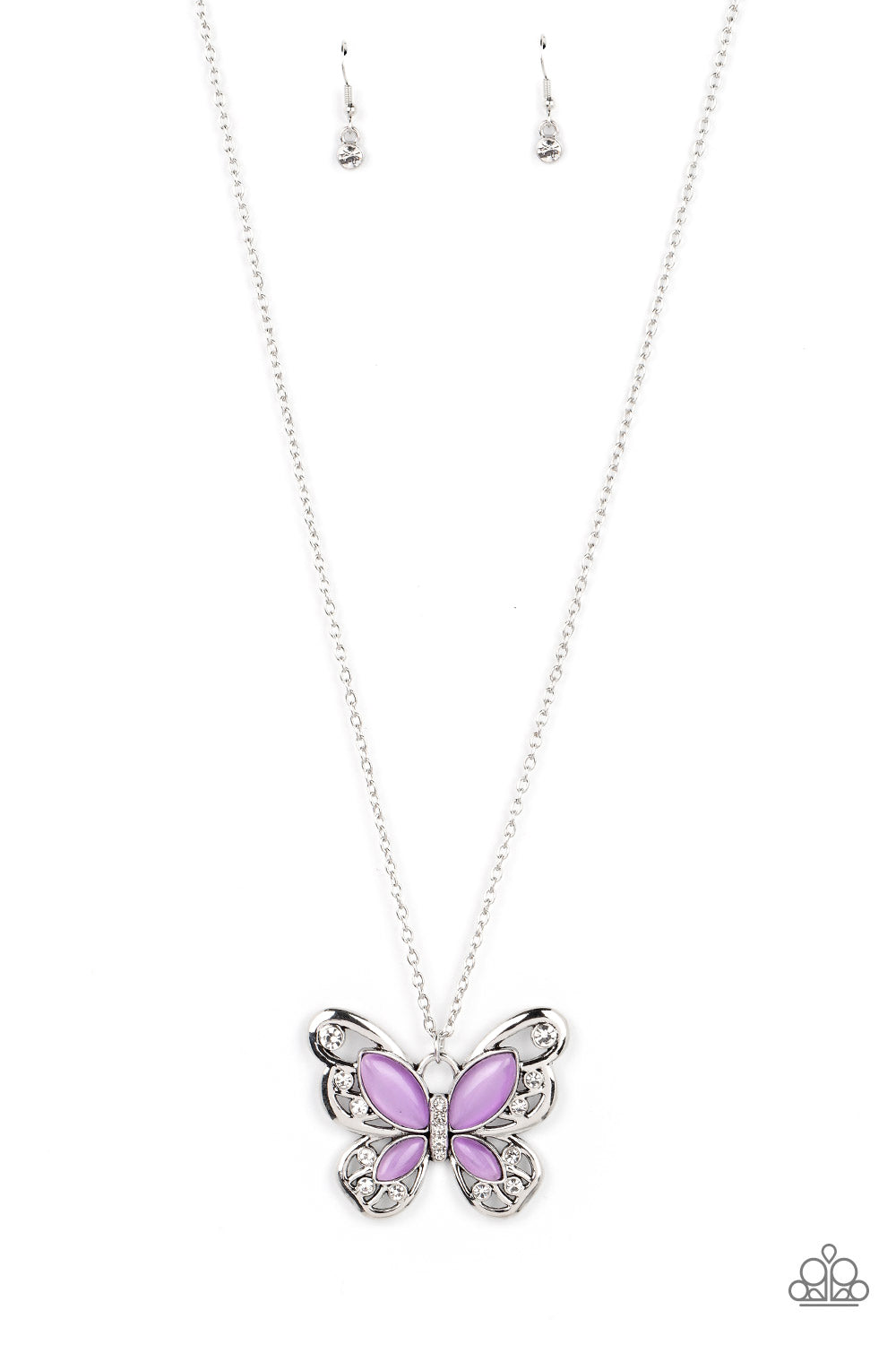 Wings Of Whimsy - Purple necklace