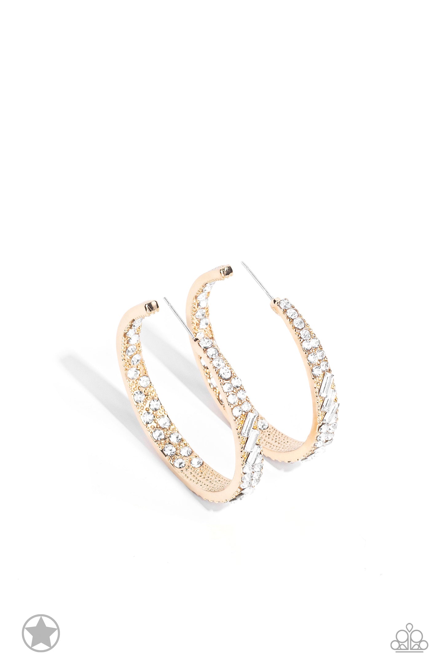 GLITZY By Association - Gold earrings