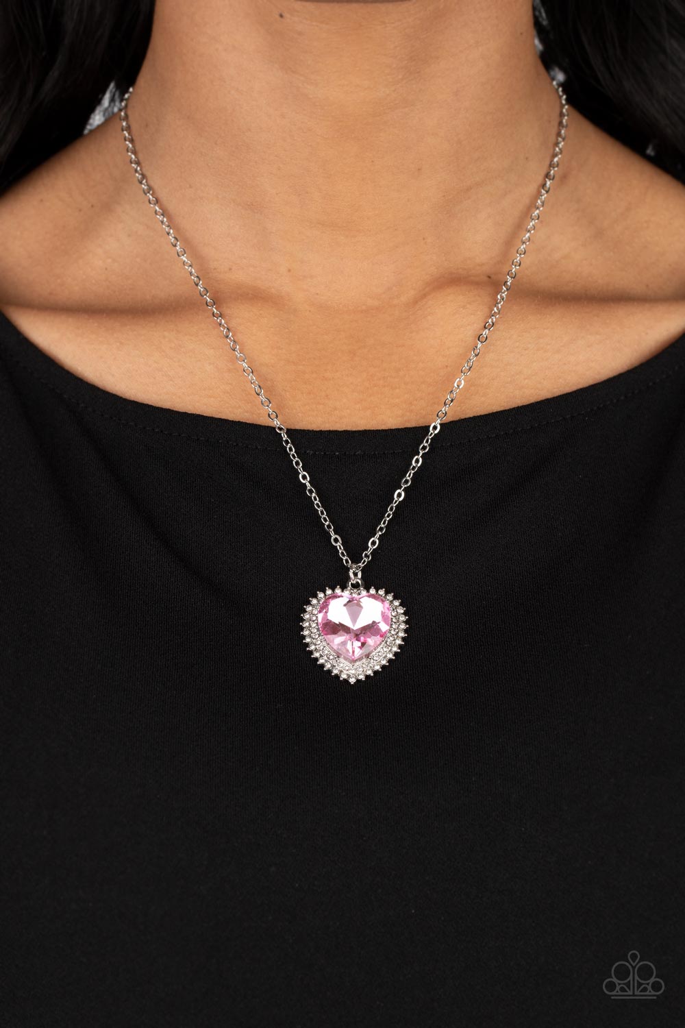 Sweethearts Stroll - Pink necklace