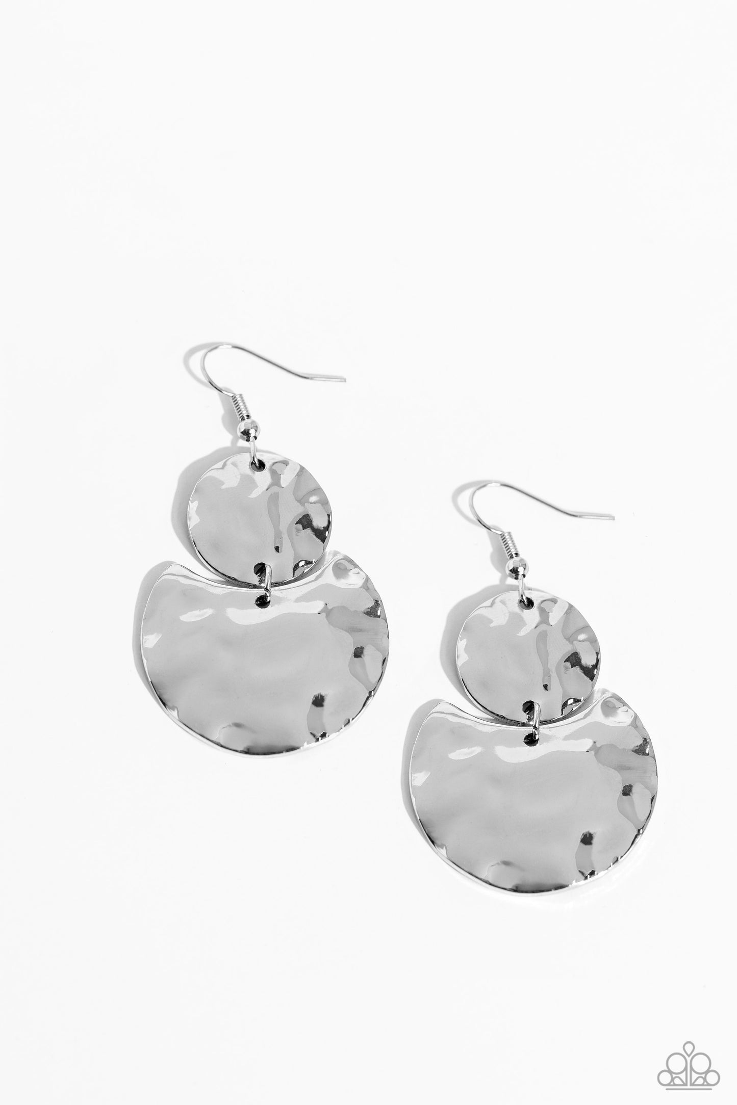 Monochromatic Charisma - Silver earrings