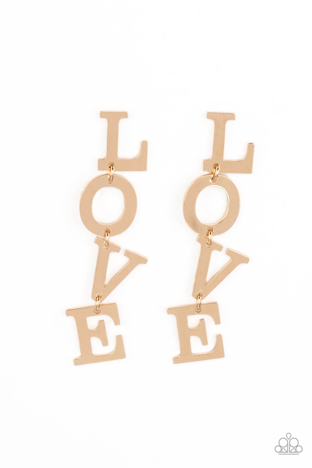 L-O-V-E - Gold earrings