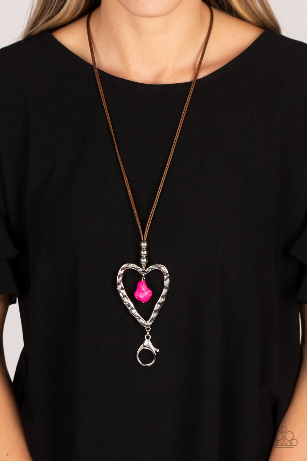 Santa Fe Sweetheart - Pink necklace