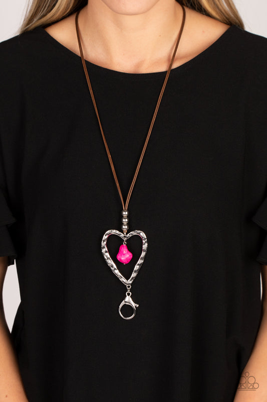 Santa Fe Sweetheart - Pink necklace