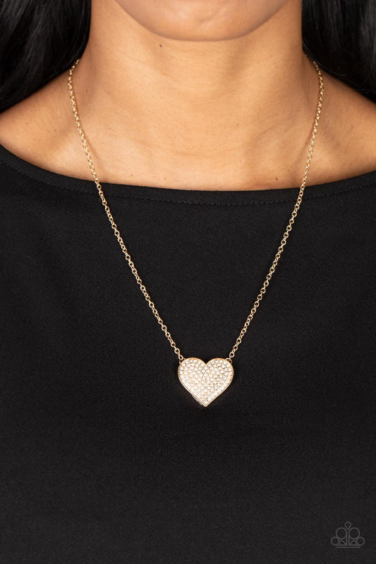 Spellbinding Sweetheart - Gold necklace