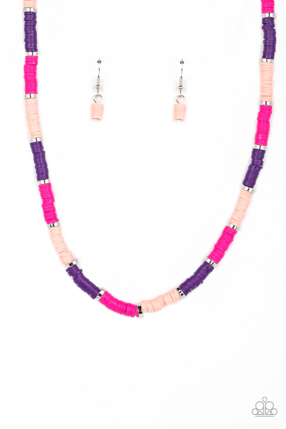 Rainbow Road - Pink necklace