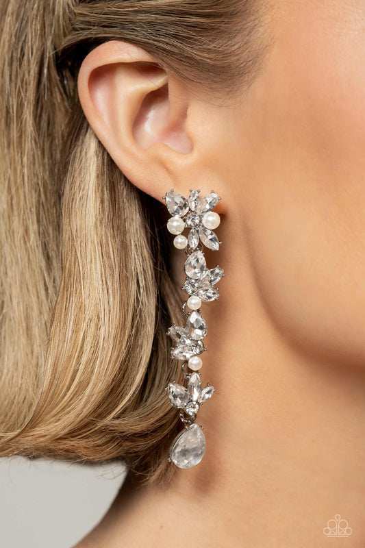 LIGHT at the Opera - White earrings EMP exclusive