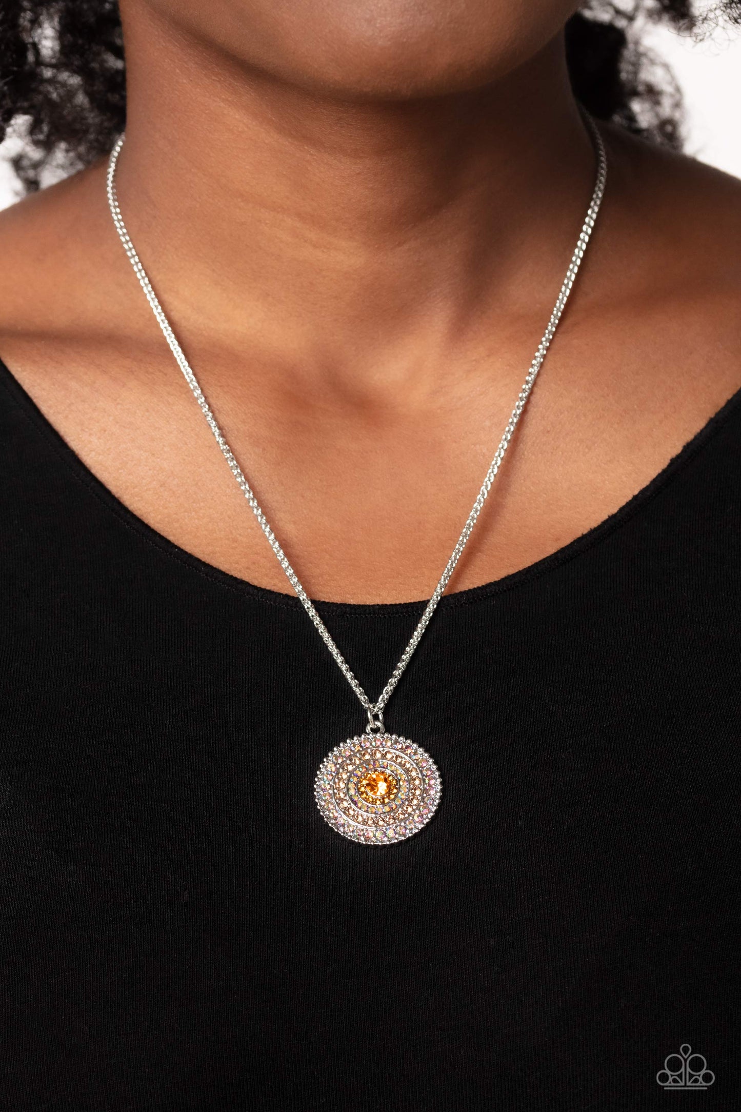 Mandala Masterpiece - Orange necklace