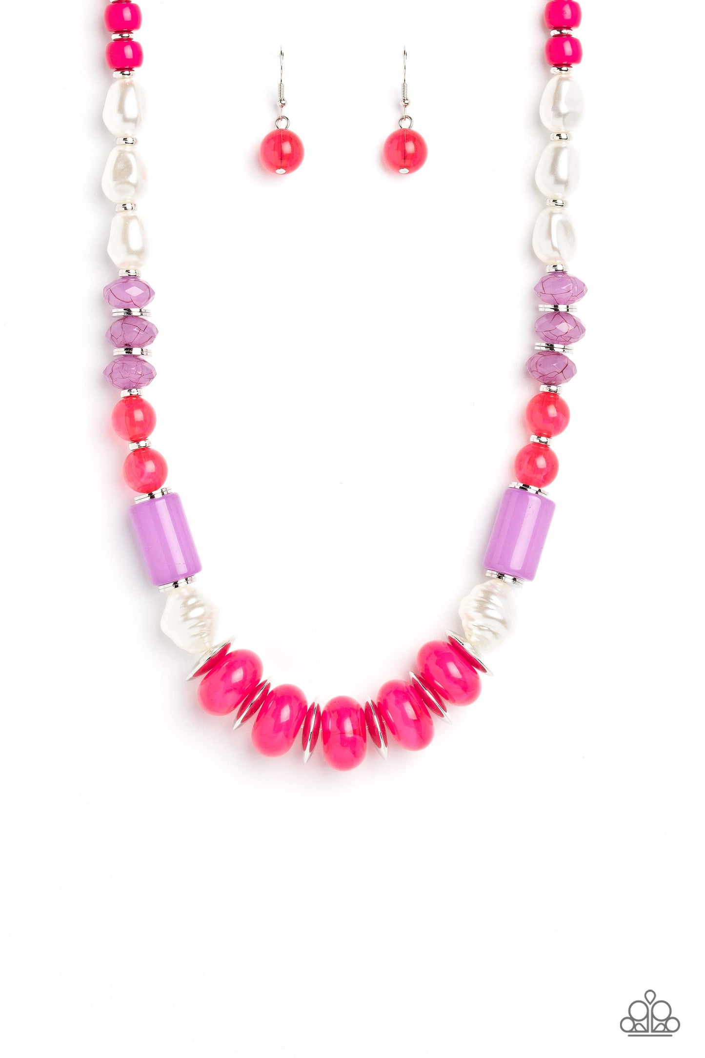 A SHEEN Slate - Pink  necklace