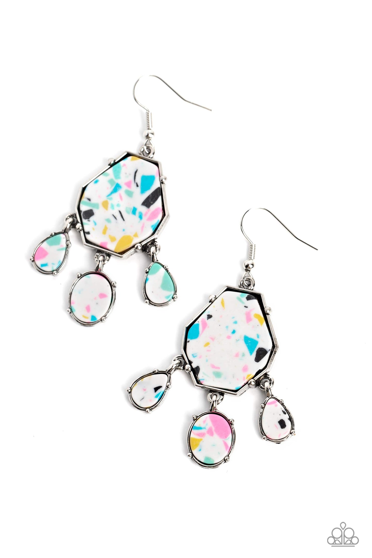 Organic Optimism - White earrings