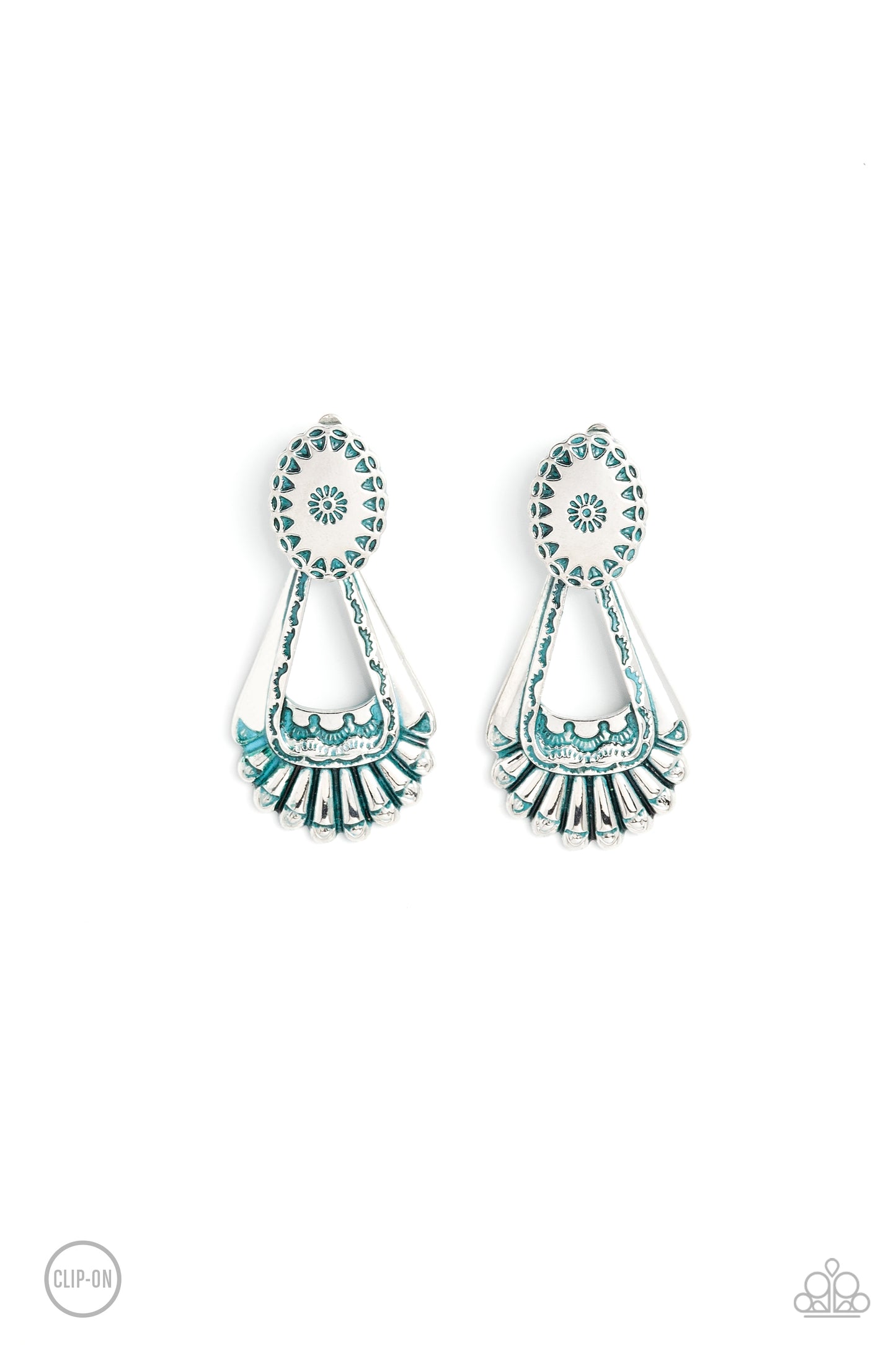 Casablanca Chandeliers - Blue earrings