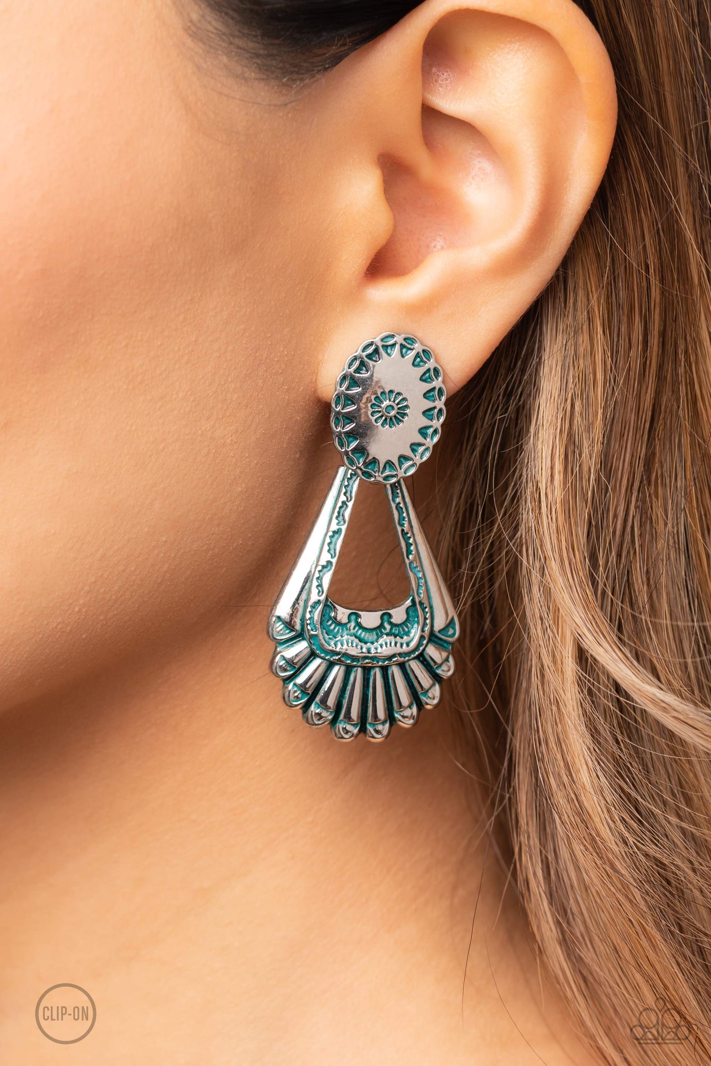 Casablanca Chandeliers - Blue earrings