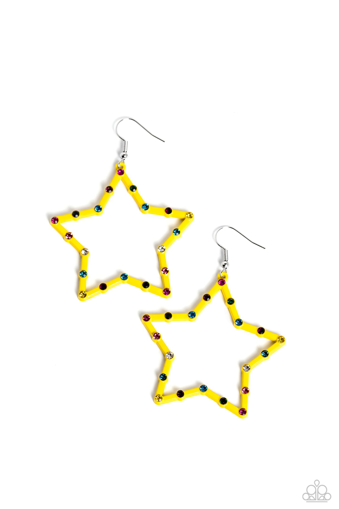 Confetti Craze - Yellow earrings