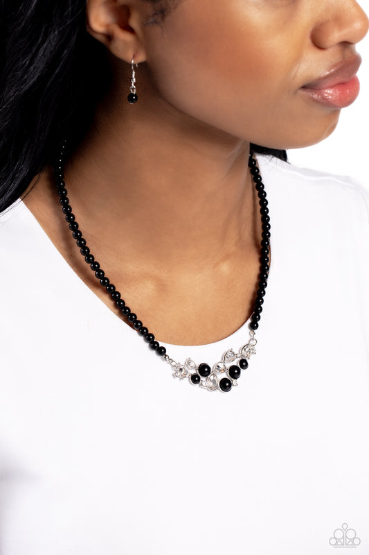 Pampered Pearls - Black necklace