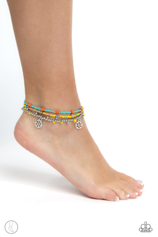 Surfing Safari - Blue anklet