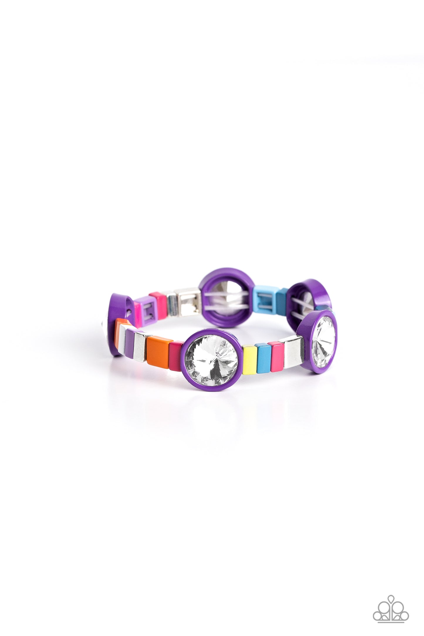 Multicolored Madness - Purple bracelets