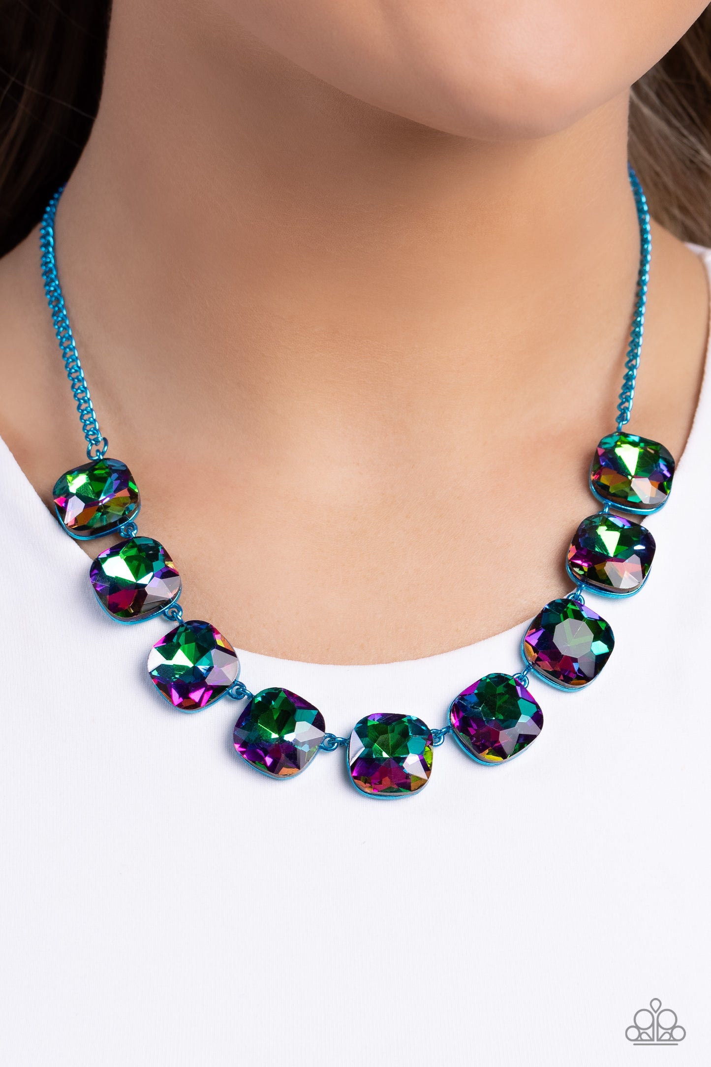 Combustible Command - Blue necklace