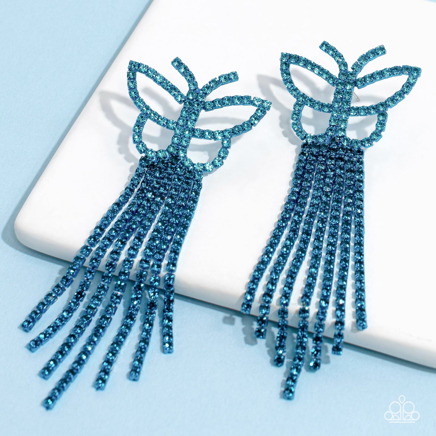 Billowing Butterflies -  Blue earrings (LOP July 23')