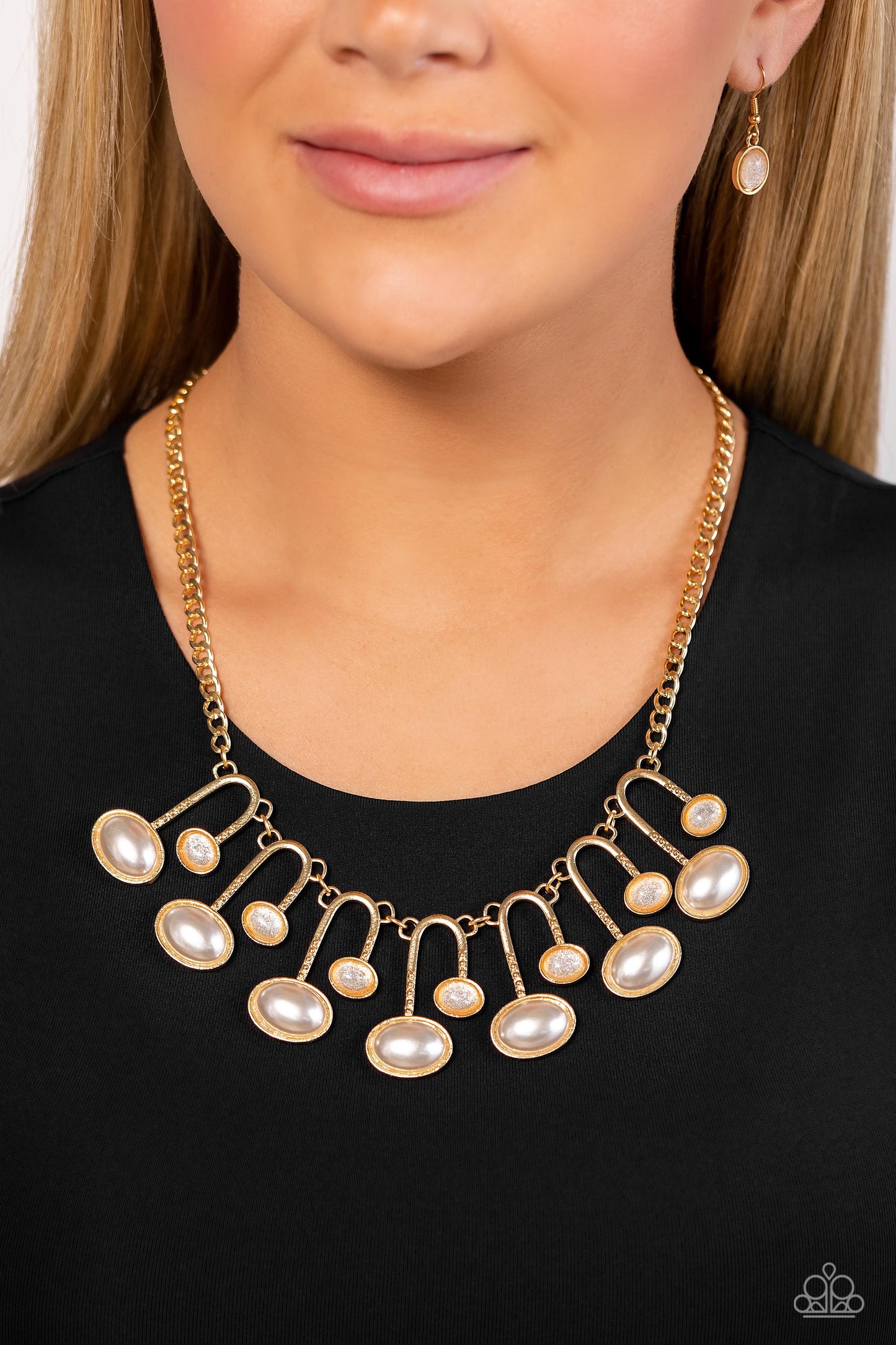 Abstract Adornment - Gold necklace