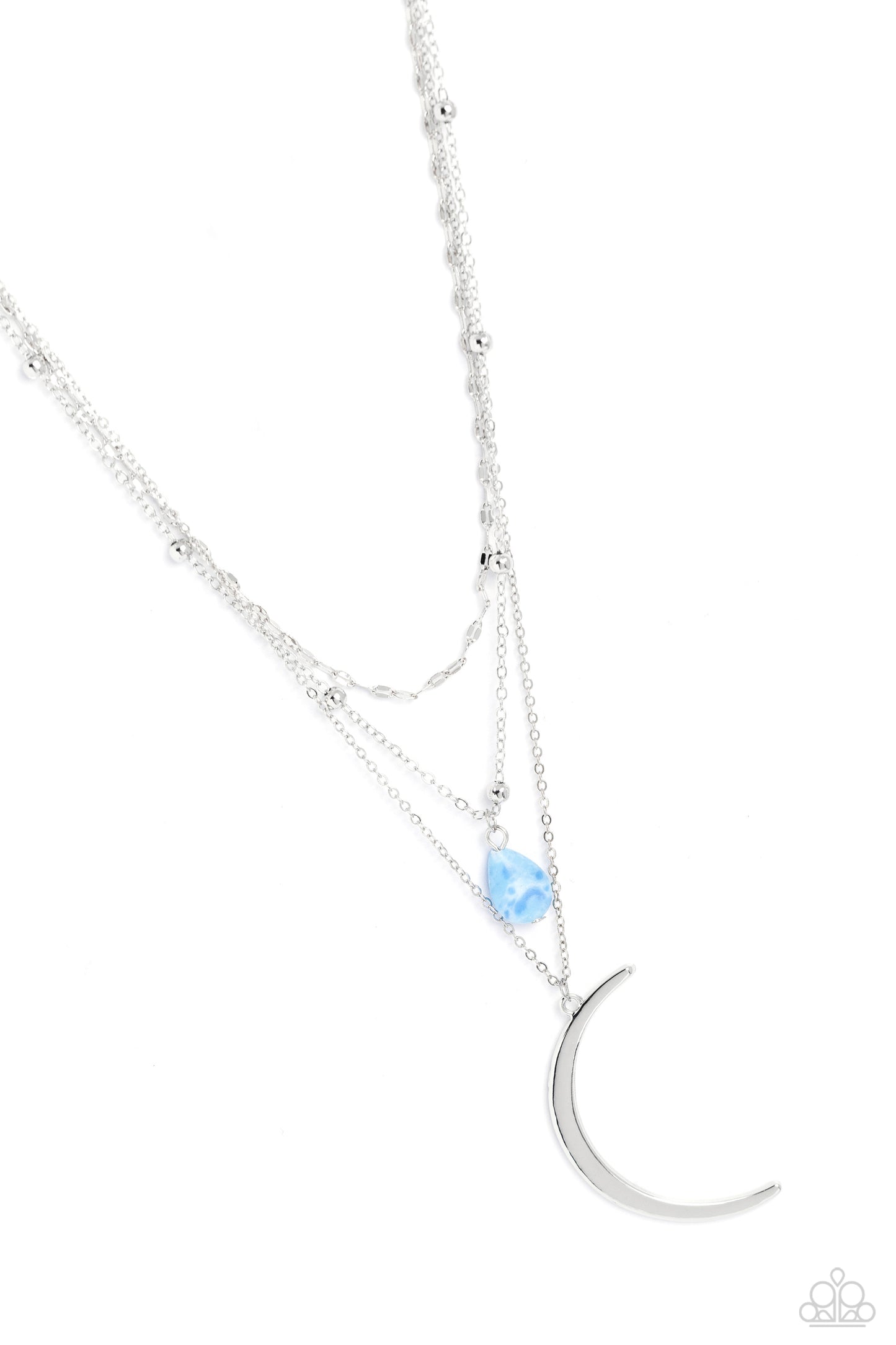 Lunar Landslide - Blue necklace