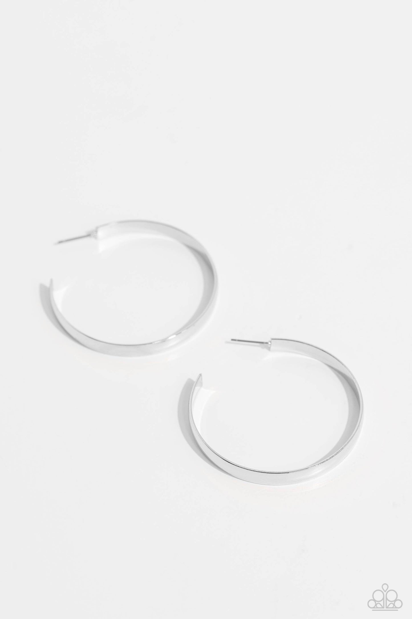 Sleek Symmetry - Silver earrings