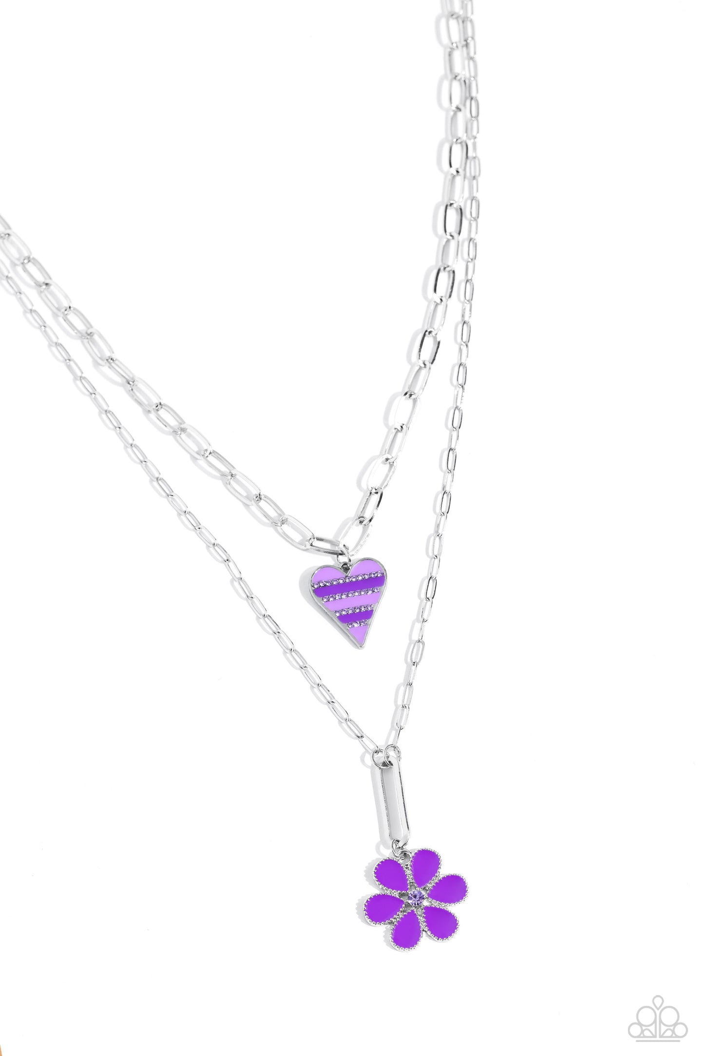 Childhood Charms - Purple necklace