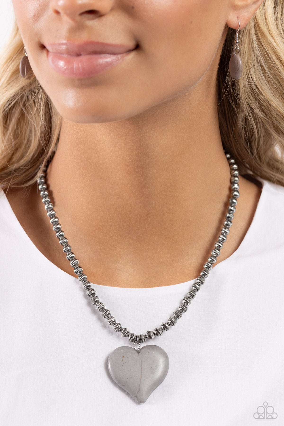 Picturesque Pairing - Silver necklace