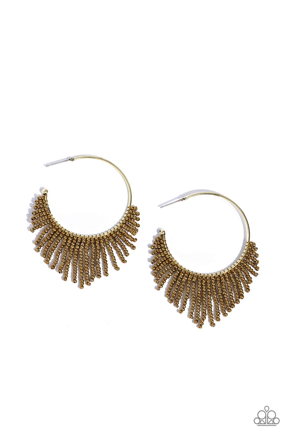 Tailored Tassel - Brass earrings