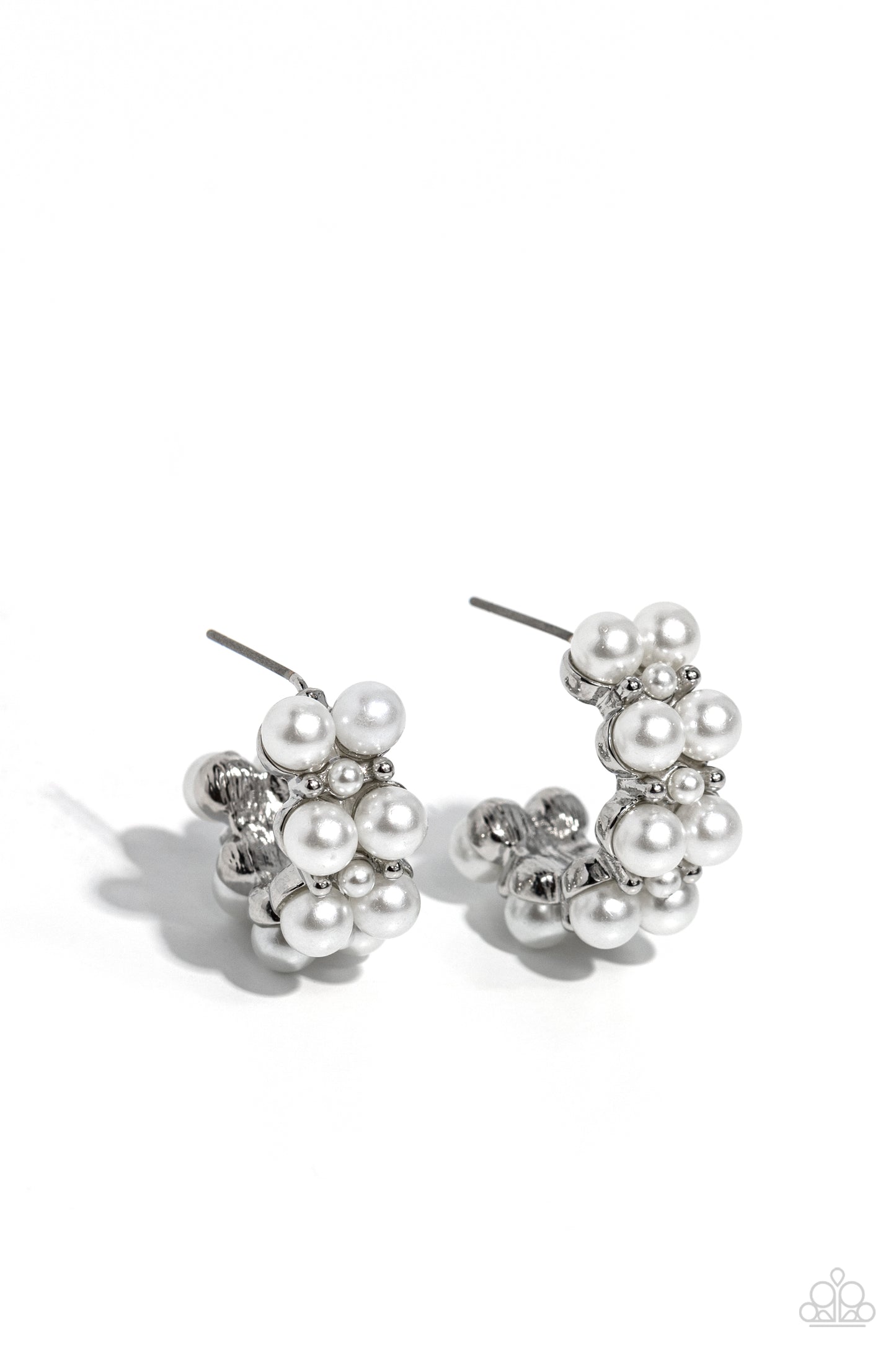 White Collar Wardrobe - White earrings