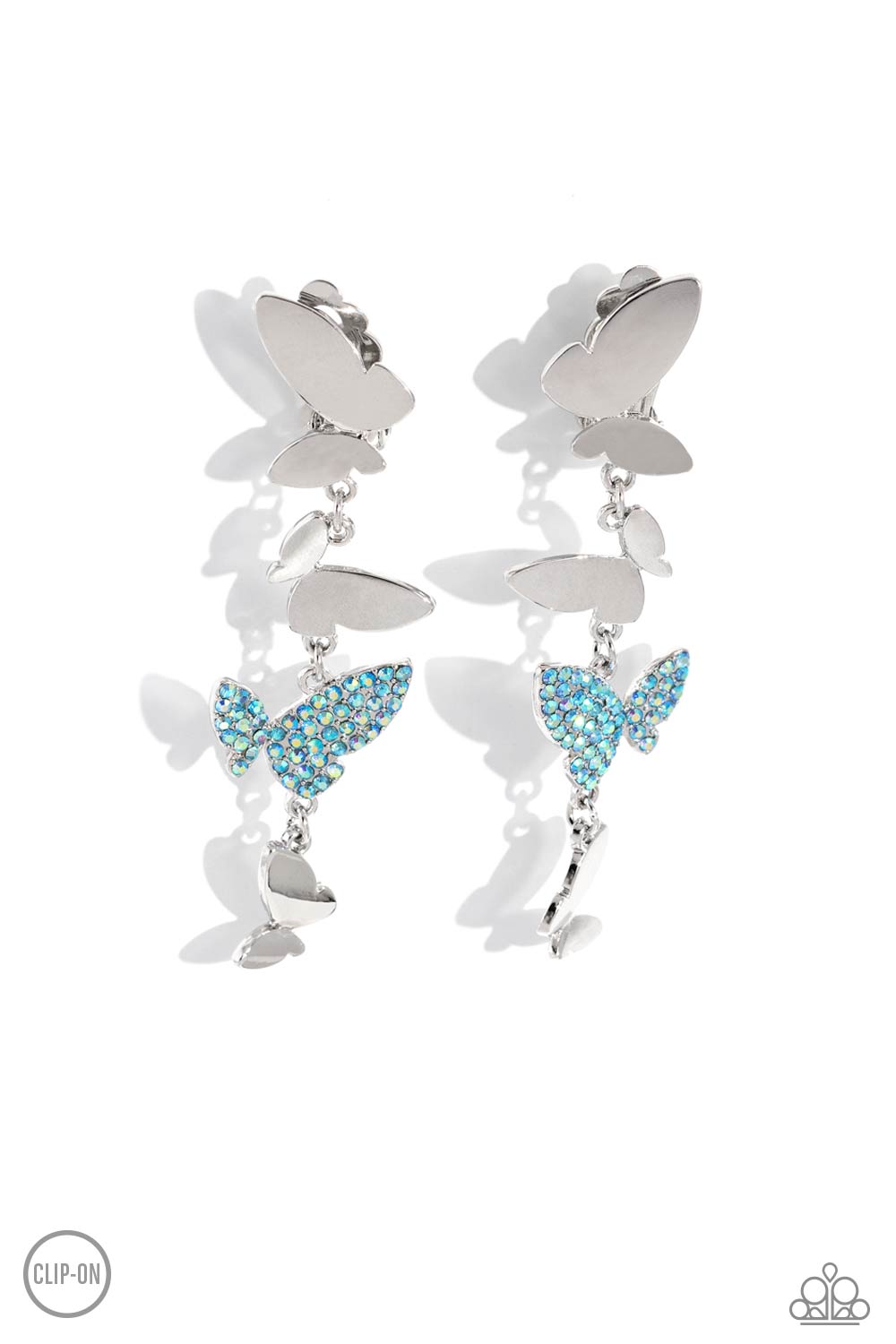 Flying Flashy - Blue earrings