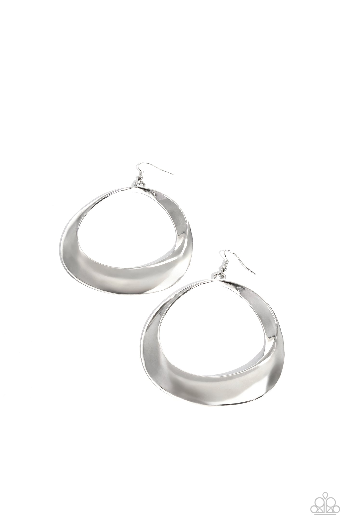 Asymmetrical Action - (Limit  2)Silver earrings