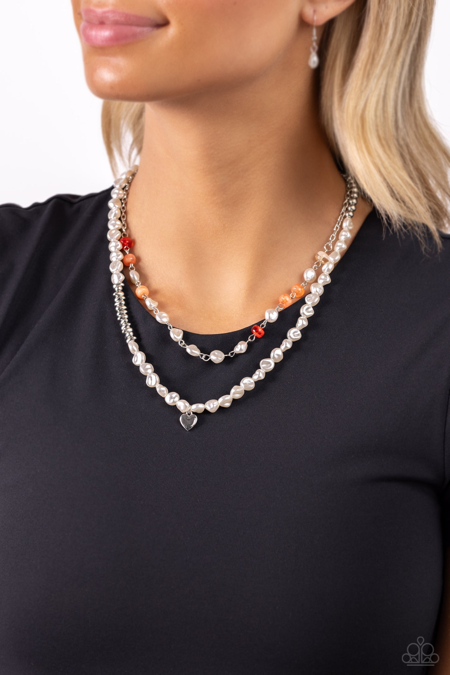 Pearl Pact - Orange necklace