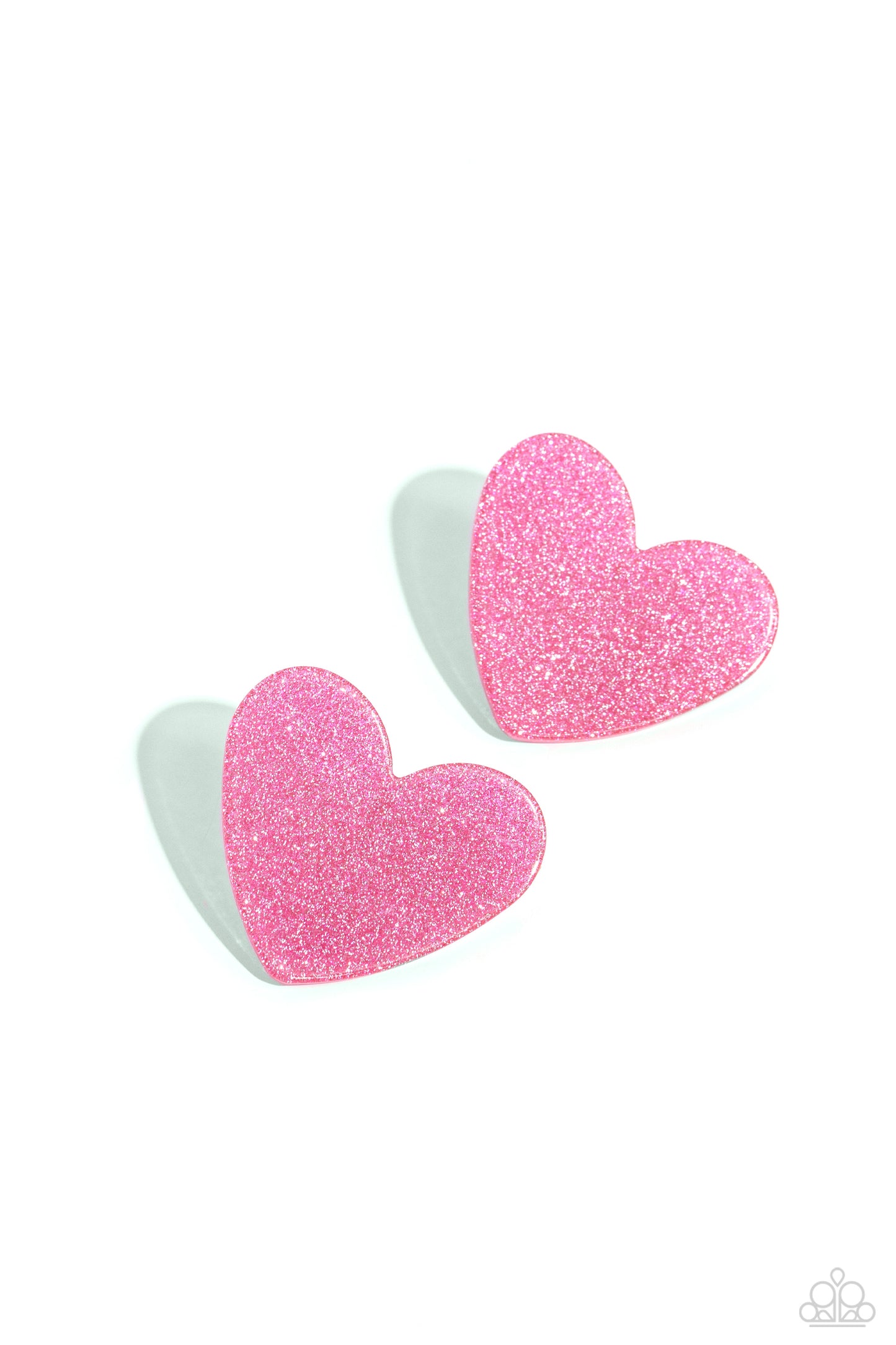 Sparkly Sweethearts - Pink earrings