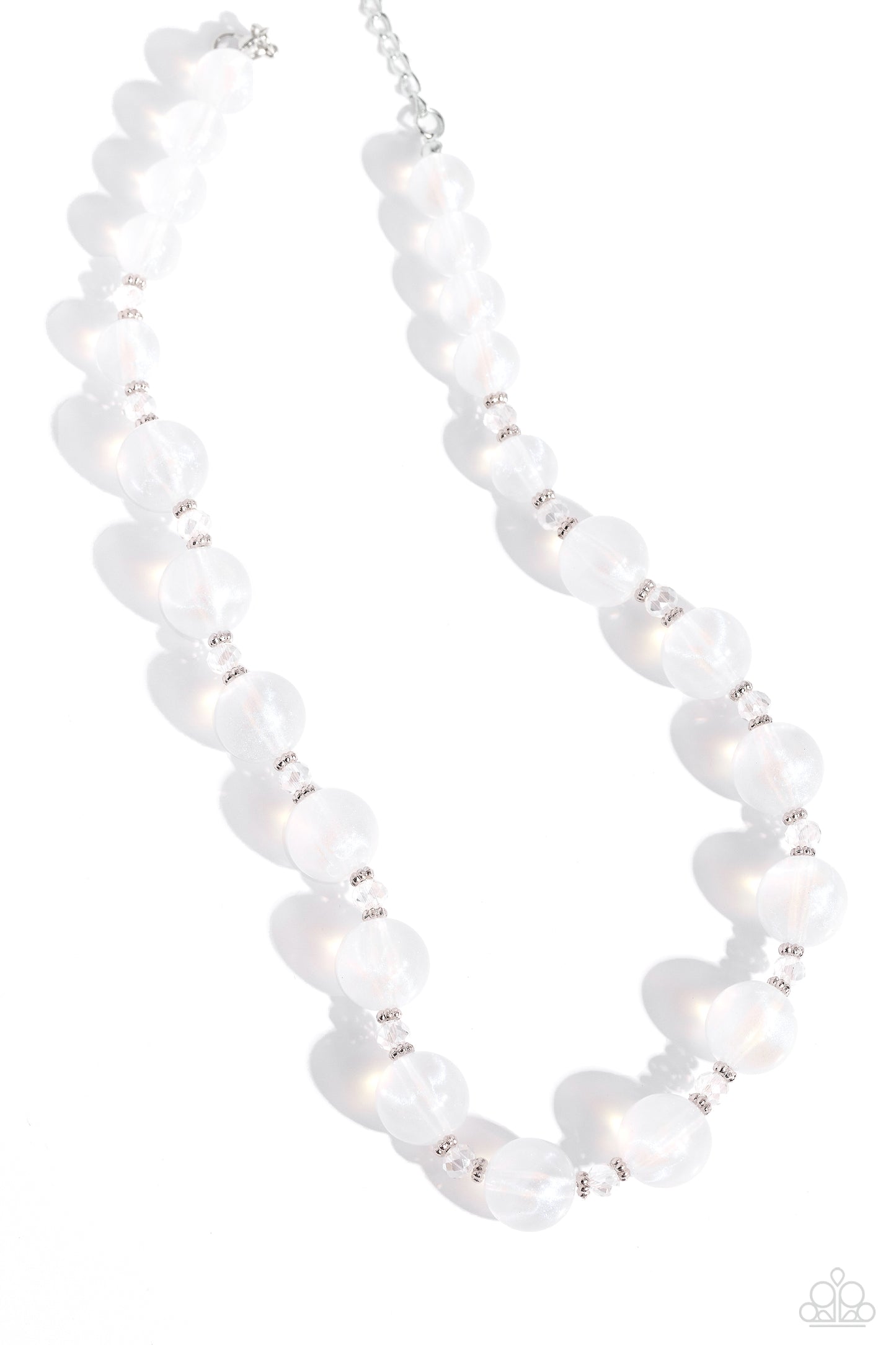 Timelessly Tantalizing - White necklace