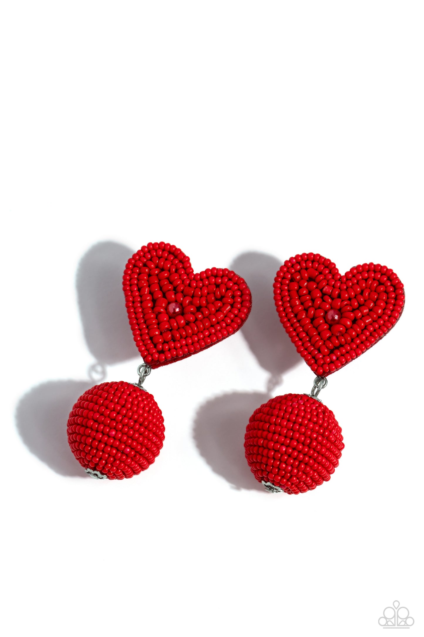 Spherical Sweethearts - Red earrings