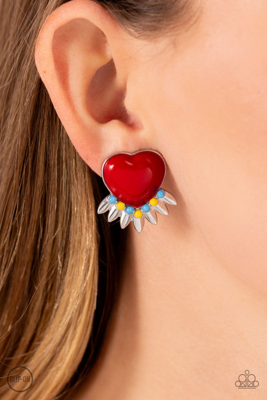 Spring Story - Red earrings