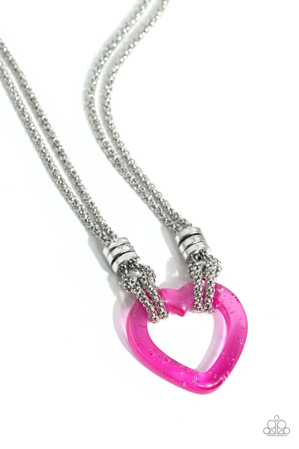 Lead with Your Heart - Pink necklace