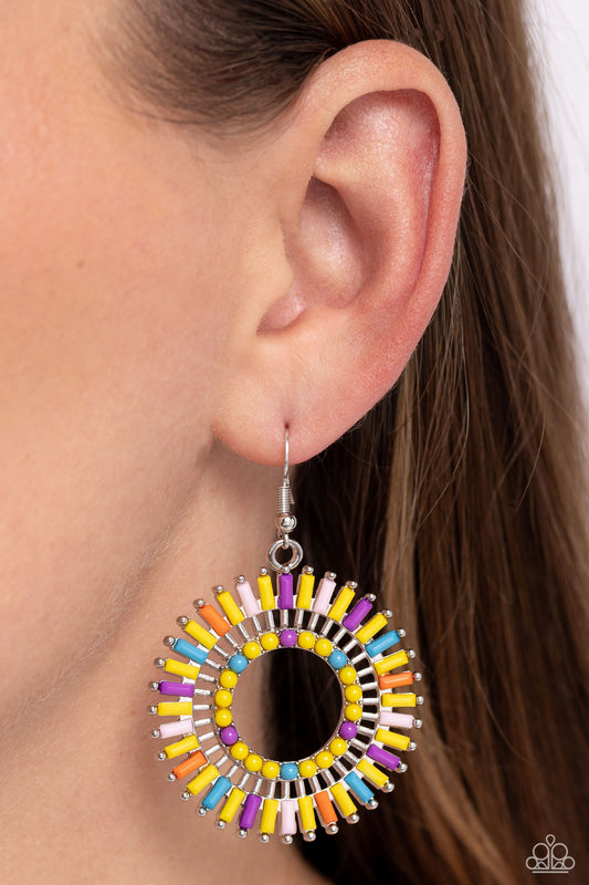 Ferris Wheel Finale - Yellow earrings